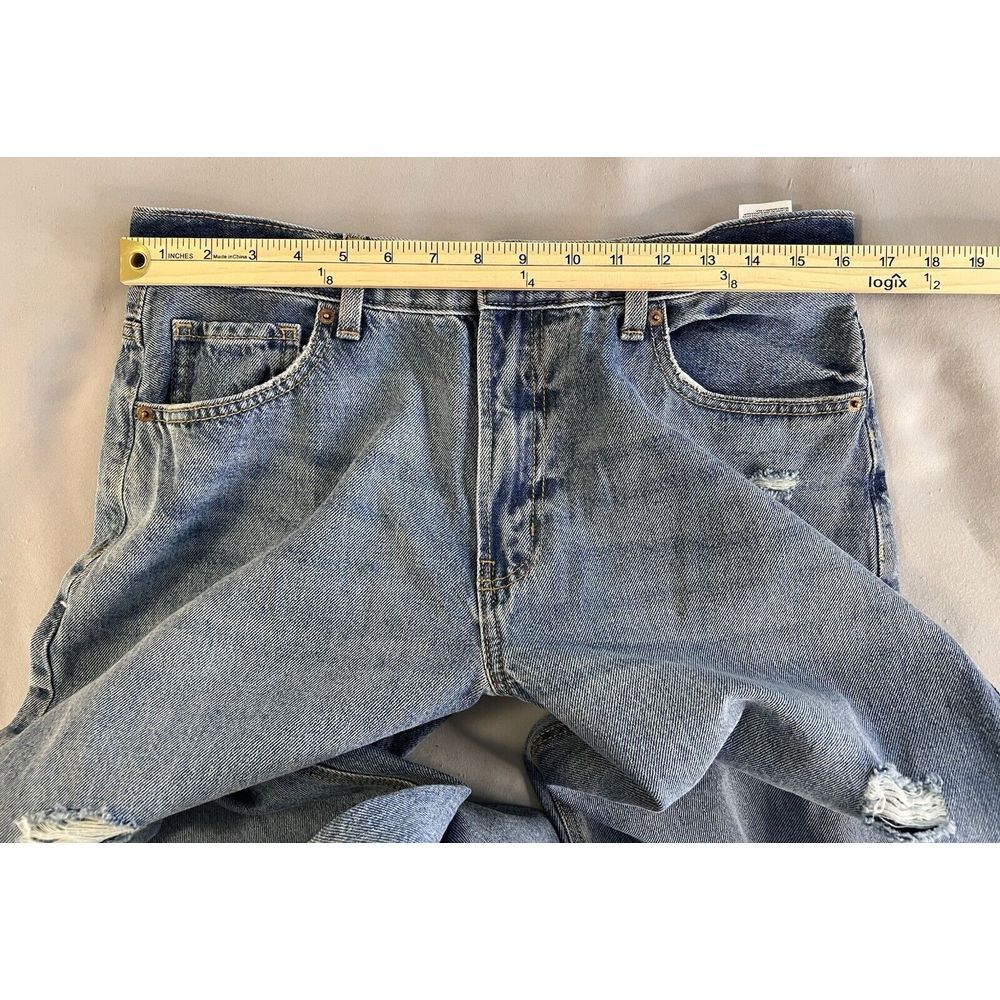 Old Navy Jeans High Rise Tapered Blue‎ Denim Womens Size 12 Y2K - Picture 3 of 9